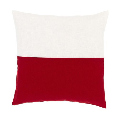 4058896255802 - Kissenhülle Leinen rot-elfenbein 4058896255802 - Kissenhülle Leinen rot-elfenbein