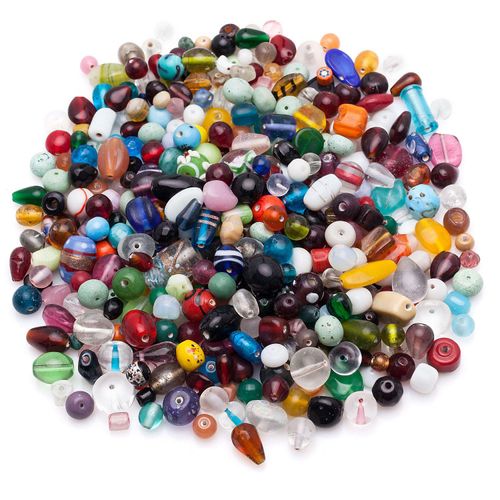 7394311911111 - XXL-Glasperlen-Mix bunt 1 kg