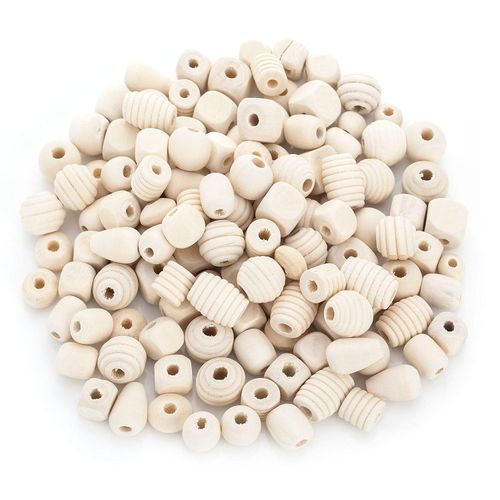 7394311906322 - Holzperlen-Mix natur 5–20 mm 500 g 7394311906322 - Holzperlen-Mix natur 5–20 mm 500 g