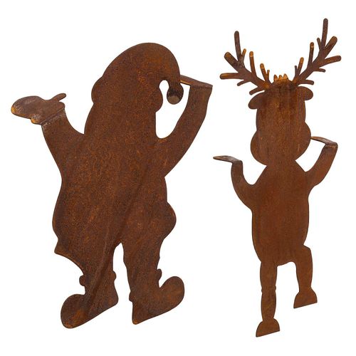 4058896292043 - Rost-Kantenkletterer Weihnachten aus Metall 2 Stück 4058896292043 - Rost-Kantenkletterer Weihnachten aus Metall 2 Stück