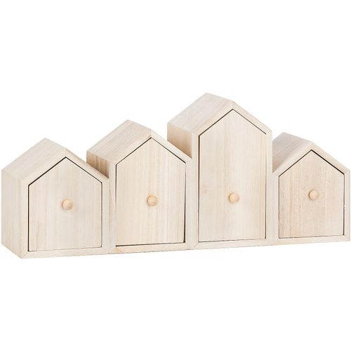 4058896138945 - Schränkchen Häuschen aus Holz 40 x 8 x 17 cm