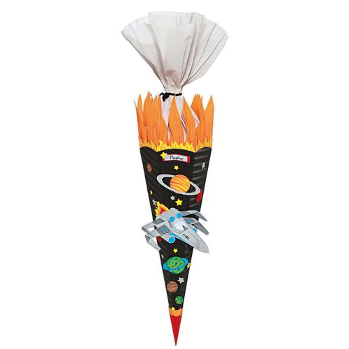 4008525228875 - Schultüten-Bastelset Starfighter in Schwarz