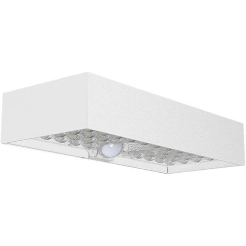 3800170206878 - Solar-Wandleuchten - Sensor - IP65 - Weißes Gehäuse - 900 Lumen - 4000K