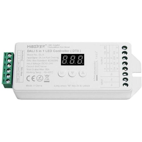 8445044152643 - Ledkia - led Dimmer Controller dl-x dali 5 in 1 DT8 für LED-Streifen Einfarbig CCT RGB RGBW RGBWW 12 24V dc MiBoxer Monocolor   cct   rgb   rgbw  