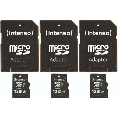 4049702720096 - MicroSD-Card Performance Line 3424491 128 gb 3er Pack - Intenso