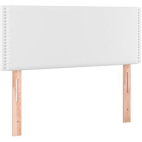 8720287281894 - Bonnevie - led KopfteilBetthaupt Weiß 80x5x78 88 cm Kunstleder vidaXL