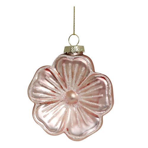 5712750373789 - Chic Antique Weihnachtskugel Rosa Blume D85 B3 cm rosa 5712750373789 - Chic Antique Weihnachtskugel Rosa Blume D85 B3 cm rosa