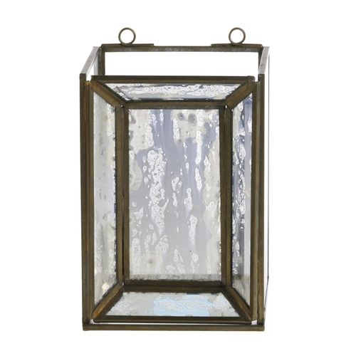 5712750379705 - Chic Antique Windlicht zum Aufhängen aus Eisen H17 L11 B11 cm messing
