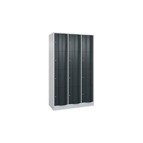 4066681257245 - Schließfachschrank Resisto 3 Abteile 12 Fächer B 1148 x T 540 x H 1950 mm Anthrazitgrau Lichtgrau 4066681257245 - Schließfachschrank Resisto 3 Abteile 12 Fächer B 1148 x T 540 x H 1950 mm Anthrazitgrau Lichtgrau
