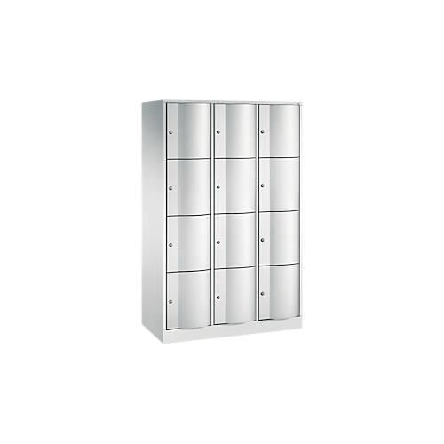 4051803275245 - RESISTO Schließfachschrank HxBxT 1950 x 1150 x 540 mm 12 Fächer lichtgrau RAL 7035 lichtgrau RAL 7035 4051803275245 - RESISTO Schließfachschrank HxBxT 1950 x 1150 x 540 mm 12 Fächer lichtgrau RAL 7035 lichtgrau RAL 7035