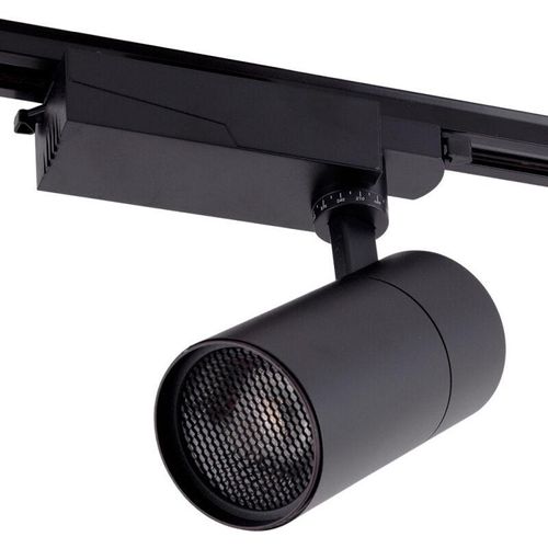 8445152211027 - Greenice - LED-Schienenleuchte 30 w 2527 lm CRI90 3000 °k einphasig 40000 Std blendfrei [HO-FC-30W-AD-B-WW]