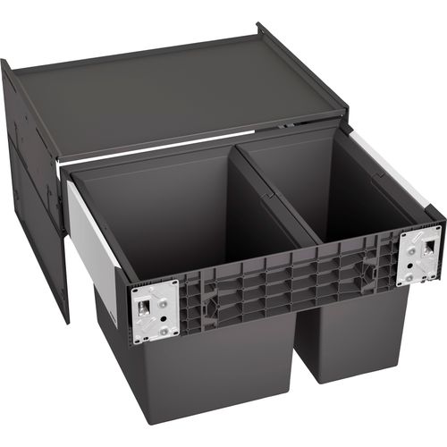 4020684738347 - Mülltrennsystem BLANCO Select II 60 2 schwarz B40cm H36cm T57cm Kunststoff Mülleimer Kunststoff Stahlblech 600 mm Untermass 4020684738347 - Mülltrennsystem BLANCO Select II 60 2 schwarz B40cm H36cm T57cm Kunststoff Mülleimer Kunststoff Stahlblech 600 mm Untermass