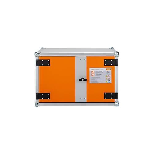 4052886464052 - Akku-Ladeschrank 8 5 für Brandmeldeanlagen 1-phasig 6-fach Steckdosenleiste belüftet 2 Rauchmelder B 830 x T 660 x H 520 mm lichtgrau reinorange 4052886464052 - Akku-Ladeschrank 8 5 für Brandmeldeanlagen 1-phasig 6-fach Steckdosenleiste belüftet 2 Rauchmelder B 830 x T 660 x H 520 mm lichtgrau reinorange