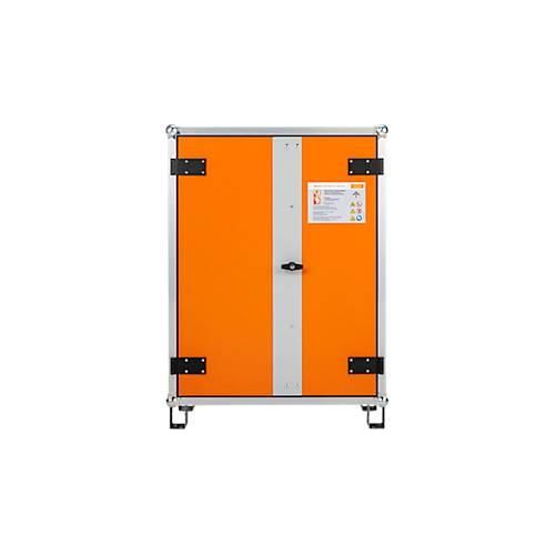 4052886464045 - Akku-Lagerschrank 8 10 für Brandmeldeanlagen akustische Rauchmelder LockEX Türverriegelung feuerbeständig auf Standfüßen B 830 x T 660 x H 1110 mm lichtgrau reinorange 4052886464045 - Akku-Lagerschrank 8 10 für Brandmeldeanlagen akustische Rauchmelder LockEX Türverriegelung feuerbeständig auf Standfüßen B 830 x T 660 x H 1110 mm lichtgrau reinorange