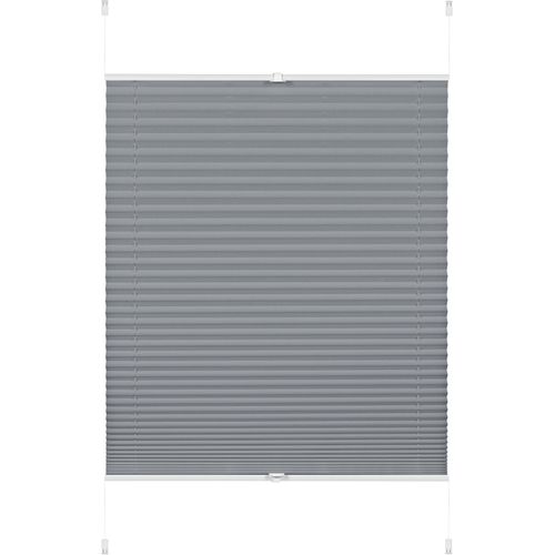 4003018352914 - Plissee EASYFIX Greta Plissees Gr 130 cm zweiseitig verschiebbar 60 cm blau (rauchblau) Kinder Kinderzimmer-Plissees Plissee inkl dezenter Abdeckleiste (Staubschutz)