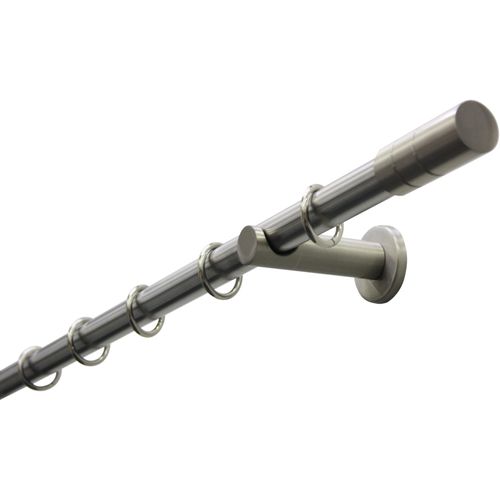 4003018201847 - Gardinenstange Gardinenstangen Set Metall GARDINIA Ø 20 mm 1-läufig Fixmaß mit Bohren verschraubt Metall 1-Lauf silberfarben 4003018201847 - Gardinenstange Gardinenstangen Set Metall GARDINIA Ø 20 mm 1-läufig Fixmaß mit Bohren verschraubt Metall 1-Lauf silberfarben