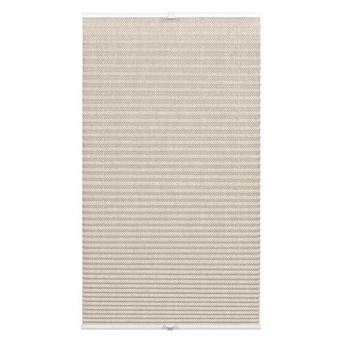 4003018357605 - Plissee WOHNIDEE-KOLLEKTION mit 2 Bedienschienen Gr 3 beige B50cm H130cm Obermaterial 100% Polyester Plissees in der Breite kürzbar