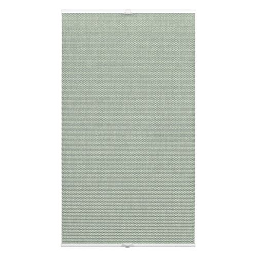 4003018357544 - Plissee WOHNIDEE-KOLLEKTION mit 2 Bedienschienen Gr 5 grün Plissees 130cm zweiseitig verschiebbar 70cm Obermaterial 100% Polyester in der Breite kürzbar B70cm H130cm