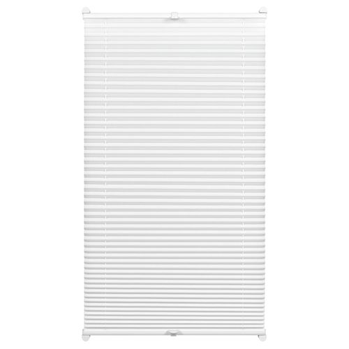 4003018279037 - Plissee EASYFIX mit 2 Bedienschienen Gr 4 weiß B80cm H130cm Obermaterial 100% Polyester Plissees in der Breite kürzbar