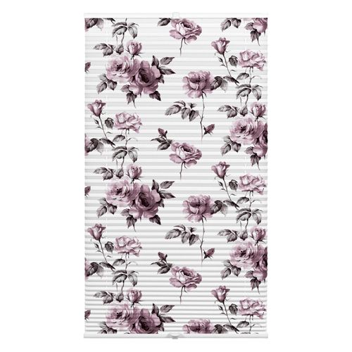 4003018357681 - Plissee WOHNIDEE-KOLLEKTION Plissee mit 2 Bedienschienen Plissees Gr 130 cm zweiseitig verschiebbar 50 cm rosa (flowers rosa weiß) Kinder Kinderzimmer-Plissees Plissee in der Breite kürzbar