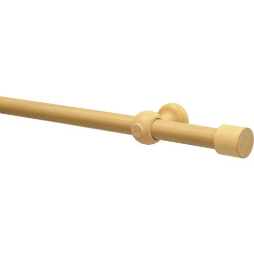 4003018376361 - Gardinenstange Gardinenstangen Set Shorty GARDINIA Ø 25 mm 1-läufig mit Bohren Holz braun 4003018376361 - Gardinenstange Gardinenstangen Set Shorty GARDINIA Ø 25 mm 1-läufig mit Bohren Holz braun
