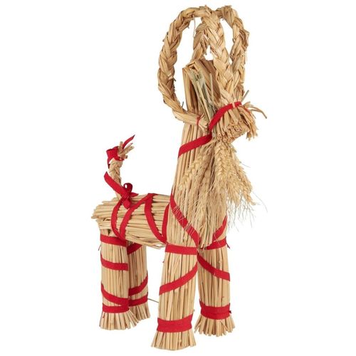 5709898368753 - Weihnachtsziege aus Stroh 29 x 8 x 44 cm Rot 5709898368753 - Weihnachtsziege aus Stroh 29 x 8 x 44 cm Rot