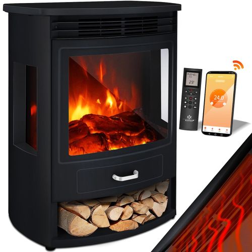 4260729112187 - KESSER® Prio Elektrokamin mit Heizung Heizlüfter Fernbedienung WiFi App 950 1900 W Kamin elektrisch LED-Flammeneffekt Kaminfeuer Elektro Kamin mit Thermostat Panorama-Sichtfenster Heizfunktion Timer 4260729112187 - KESSER® Prio Elektrokamin mit Heizung Heizlüfter Fernbedienung WiFi App 950 1900 W Kamin elektrisch LED-Flammeneffekt Kaminfeuer Elektro Kamin mit Thermostat Panorama-Sichtfenster Heizfunktion Timer