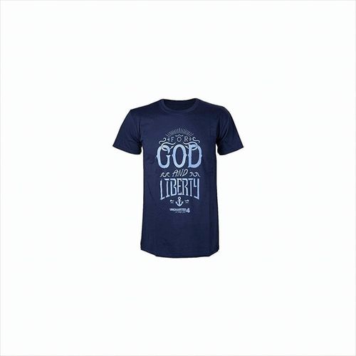 8718526521733 - Uncharted 4 Herren T-Shirt For God and Liberty XXL Blau 8718526521733 - Uncharted 4 Herren T-Shirt For God and Liberty XXL Blau