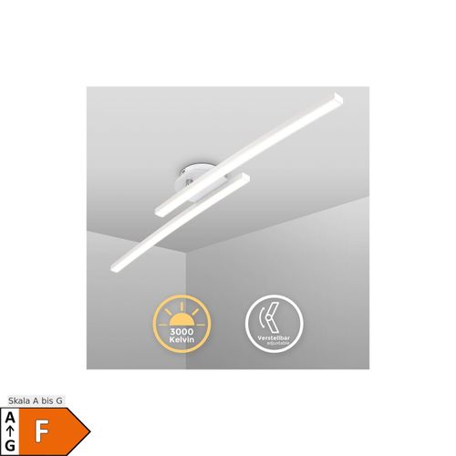 4057722007356 - BKLicht LED Deckenleuchte weiß schwenkbar Deckenlampe 12W warmweiß modern Flur Küche 4057722007356 - BKLicht LED Deckenleuchte weiß schwenkbar Deckenlampe 12W warmweiß modern Flur Küche