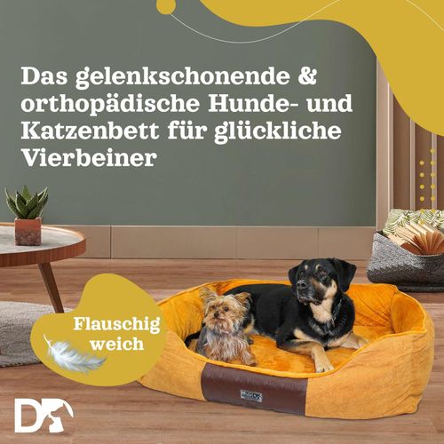 4260307167509 - DEAR DARLING DD-04BRL Luxus Hundebett Katzenbett braun Gr L 75x60cm mit Memoryschaum Matratze 4260307167509 - DEAR DARLING DD-04BRL Luxus Hundebett Katzenbett braun Gr L 75x60cm mit Memoryschaum Matratze