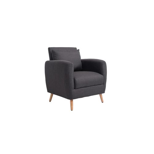 4251152692896 - Polstersessel TILGARD mit Armlehnen und Stoffbezug I Belastbarer Loungesessel mit Holzbeinen