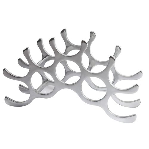 4250243516301 - riess-ambiente Weinregal FLAME - 48cm silber für 10 Flaschen Flaschenhalter modern 4250243516301 - riess-ambiente Weinregal FLAME - 48cm silber für 10 Flaschen Flaschenhalter modern