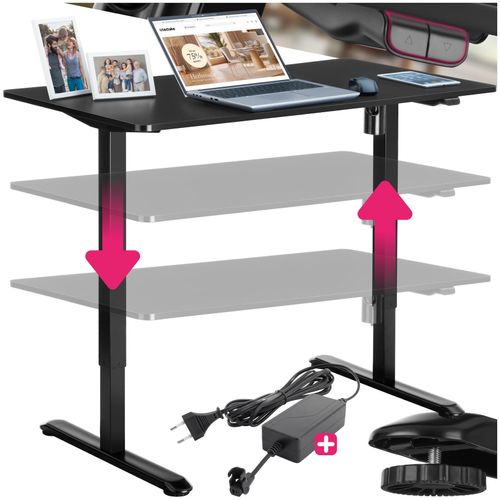 4061173260123 - tectake® Elektrisch höhenverstellbarer Schreibtisch stufenlos leise inklusive Kabelführungsblende und -haken 120 x 60 x 735 - 118 cm 4061173260123 - tectake® Elektrisch höhenverstellbarer Schreibtisch stufenlos leise inklusive Kabelführungsblende und -haken 120 x 60 x 735 - 118 cm