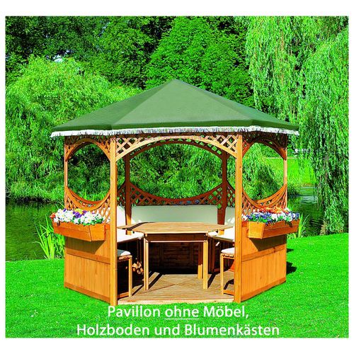 4012379377139 - Promex Handels GmbH Steinbrückerstraße 2-4 23556 Lübeck service@promex-onlinede Pavillon Palma mit grünem Foliendach