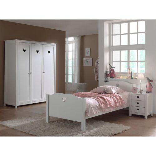 5420070215596 - Vipack Set Amori bestehend aus Einzelbett Nachtkonsole und Kleiderschrank 3-trg 5420070215596 - Vipack Set Amori bestehend aus Einzelbett Nachtkonsole und Kleiderschrank 3-trg