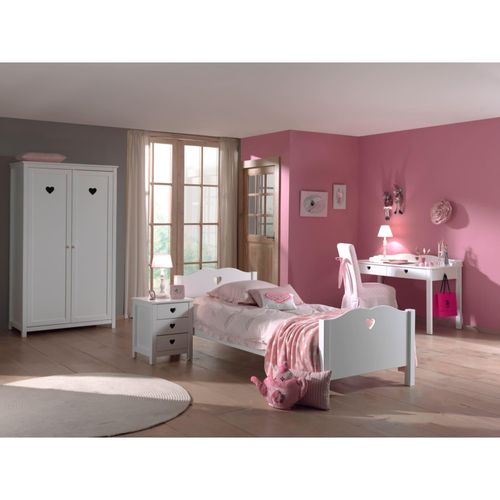 5420070215558 - Vipack 4tlg Set Amori bestehend aus Bett Nachtkommode Kleiderschrank 2trg & Schreibtisch 5420070215558 - Vipack 4tlg Set Amori bestehend aus Bett Nachtkommode Kleiderschrank 2trg & Schreibtisch