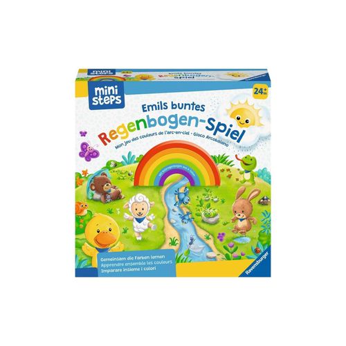 4005556045822 - Ravensburger ministeps 4582 Emils buntes Regenbogen-Spiel erstes Spiel zum Farbenlernen Spielzeug ab 2 Jahren