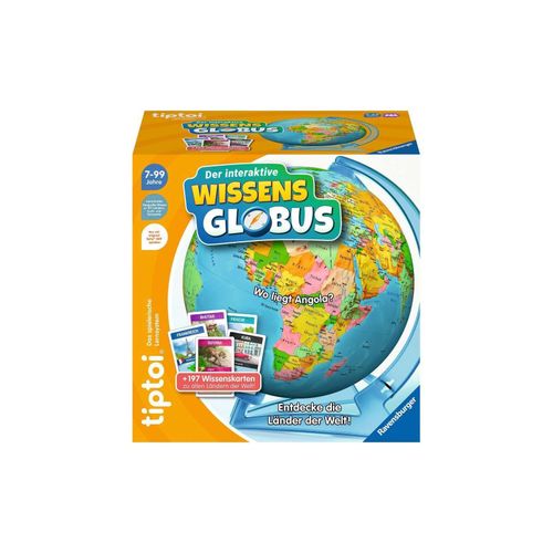 4005556001071 - tiptoi Spiel 00107 - Der interaktive Wissens-Globus - Lern-Globus für Kinder ab 7 Jahren lehrreicher Globus für Jungen und Mädchen für 1-4 Spieler