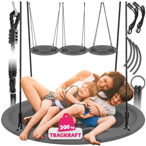 4061173259813 - tectake® Nestschaukel - Korbschaukel mit einer Tragfähigkeit von bis zu 300 kg - Schaukel für Kinder und Erwachsene - Gartenschaukel für draußen oder Hängesessel für drinnen - Spielzeug für den Garten oder das Kinderzimmer (ABMESSUNGEN Ø 120 cm) 4061173259813 - tectake® Nestschaukel - Korbschaukel mit einer Tragfähigkeit von bis zu 300 kg - Schaukel für Kinder und Erwachsene - Gartenschaukel für draußen oder Hängesessel für drinnen - Spielzeug für den Garten oder das Kinderzimmer (ABMESSUNGEN Ø 120 cm)