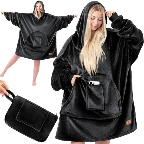 4255598312318 - KESSER® Hoodie Decke Kuscheldecke mit Ärmeln Deckenpullover Vielseitig Tragbare Decke zum Anziehen für Damen & Herren Sweatshirt Warm Kuschelpullover Erwachsene weich Ärmeldecke Oversize 4255598312318 - KESSER® Hoodie Decke Kuscheldecke mit Ärmeln Deckenpullover Vielseitig Tragbare Decke zum Anziehen für Damen & Herren Sweatshirt Warm Kuschelpullover Erwachsene weich Ärmeldecke Oversize