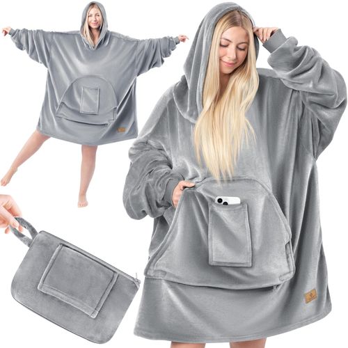 4255598312264 - KESSER® Hoodie Decke Kuscheldecke mit Ärmeln Deckenpullover Vielseitig Tragbare Decke zum Anziehen für Damen & Herren Sweatshirt Warm Kuschelpullover Erwachsene weich Ärmeldecke Oversize 4255598312264 - KESSER® Hoodie Decke Kuscheldecke mit Ärmeln Deckenpullover Vielseitig Tragbare Decke zum Anziehen für Damen & Herren Sweatshirt Warm Kuschelpullover Erwachsene weich Ärmeldecke Oversize