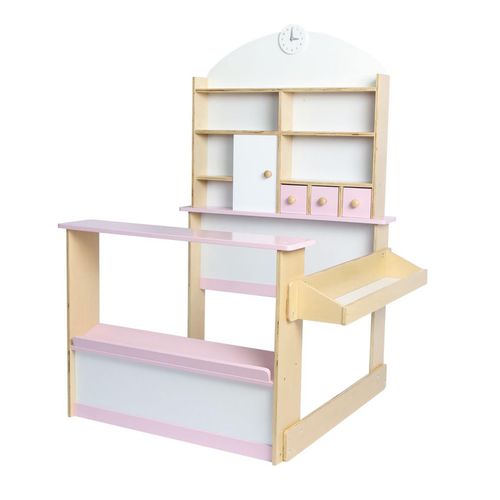 4260360010743 - Coemo Kaufladen Lilly Holz Rosa Kaufmannsladen Supermarkt 4260360010743 - Coemo Kaufladen Lilly Holz Rosa Kaufmannsladen Supermarkt