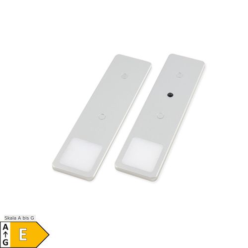 4260642312060 - kalb LED Unterbauleuchten SET Solid2 silbergrau mit mech Schalter 3W 200cm Kabellänge 2er Set warmweiss 4260642312060 - kalb LED Unterbauleuchten SET Solid2 silbergrau mit mech Schalter 3W 200cm Kabellänge 2er Set warmweiss