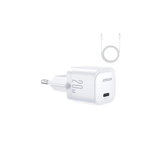 6956116742430 - Mini USB-C 20W PD Ladegerät mit Kabel für iPhone Lightning weiß 6956116742430 - Mini USB-C 20W PD Ladegerät mit Kabel für iPhone Lightning weiß