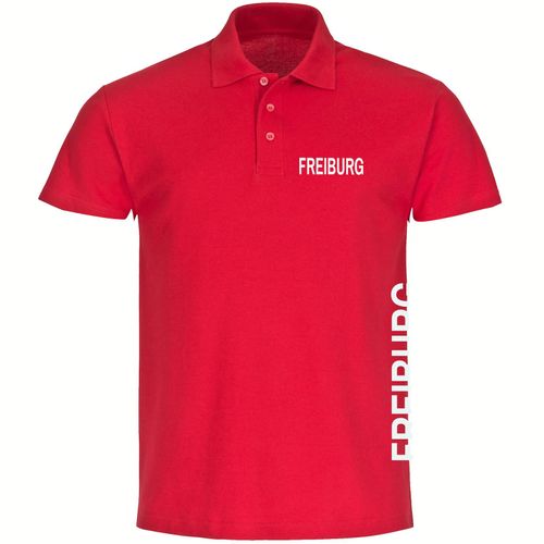 4068859076894 - multifanshop Poloshirt - Freiburg - Brust & Seite - Druck weiß - Polo 4068859076894 - multifanshop Poloshirt - Freiburg - Brust & Seite - Druck weiß - Polo