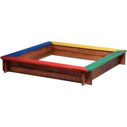 4042085943052 - dobar Viereckiger Sandkasten mit bunten Sitzflächen 4042085943052 - dobar Viereckiger Sandkasten mit bunten Sitzflächen