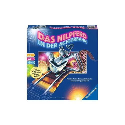 4005556267729 - Ravensburger 26772 - Nilpferd in der Achterbahn - Gesellschaftsspiel für die ganze Familie Spiel für Erwachsene und Kinder ab 10-99 Jahren für 3-12