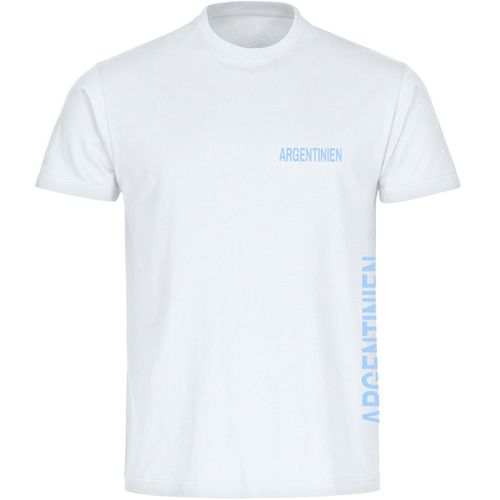 4068859272463 - multifanshop Herren T-Shirt - Argentinien - Brust & Seite - Druck hellblau - Männer 4068859272463 - multifanshop Herren T-Shirt - Argentinien - Brust & Seite - Druck hellblau - Männer