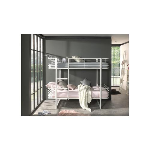 5420070228756 - Etagenbett Metall Oscar 2 Liegeflächen 90 x 200 cm Weiß