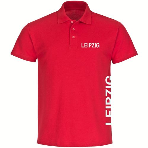 4068859081829 - multifanshop Poloshirt - Leipzig - Brust & Seite - Druck weiß - Polo 4068859081829 - multifanshop Poloshirt - Leipzig - Brust & Seite - Druck weiß - Polo